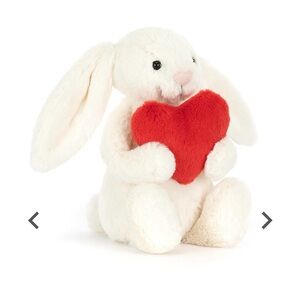 Jellycat bashful red heart love bunny